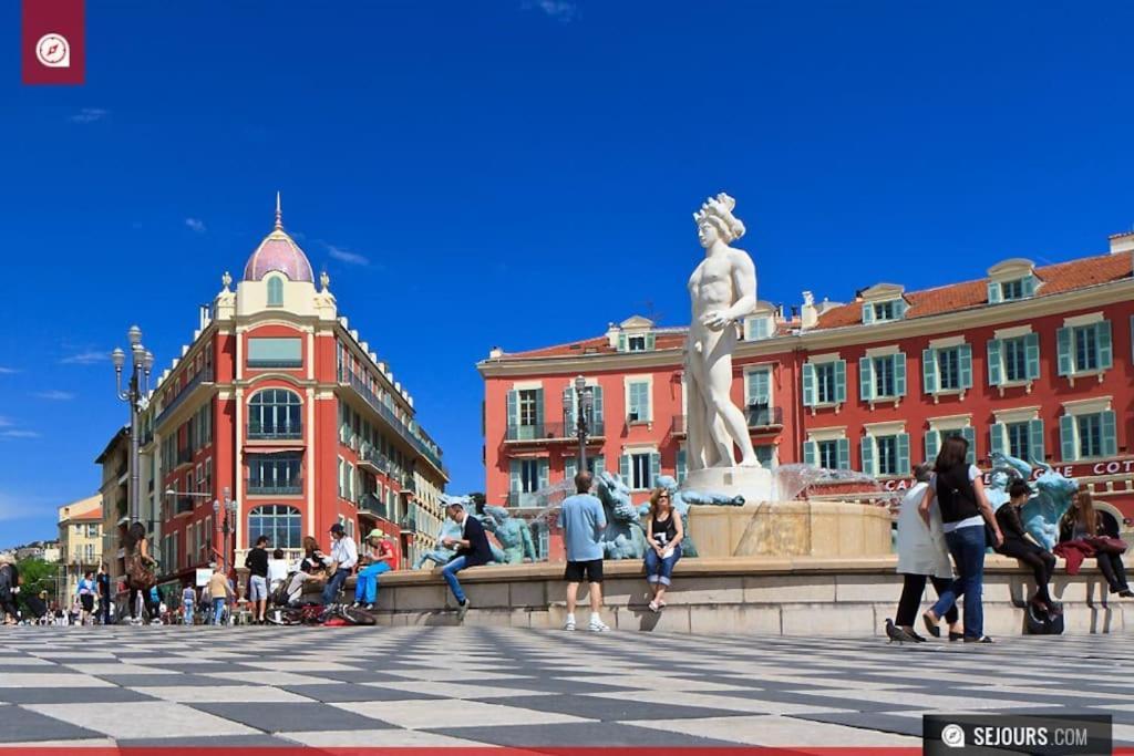 #28 1 Bdr Flat Ac Balcony Hper Central 10Mins To Beach & Old Town Nizza Esterno foto