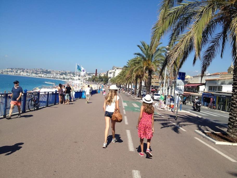 #28 1 Bdr Flat Ac Balcony Hper Central 10Mins To Beach & Old Town Nizza Esterno foto